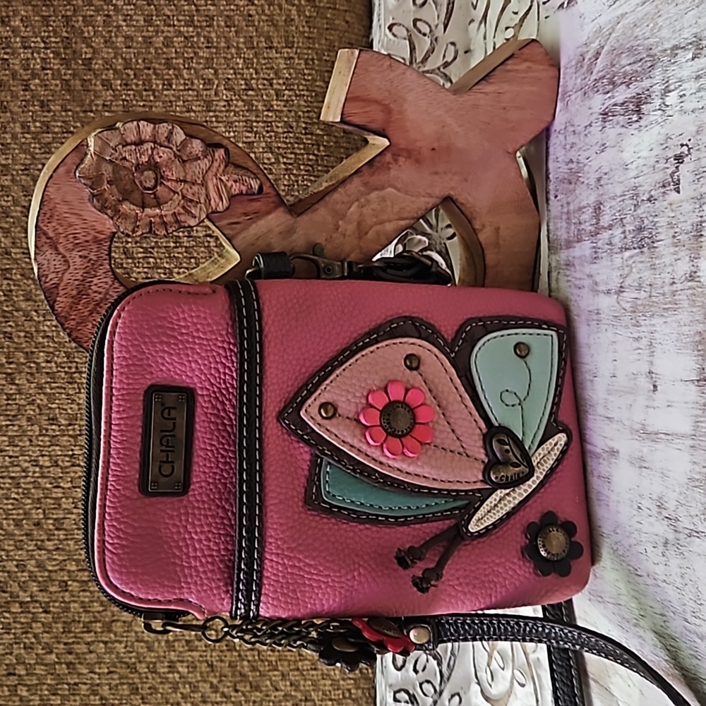CHALA Butterfly Cell Phone Bag EUC
